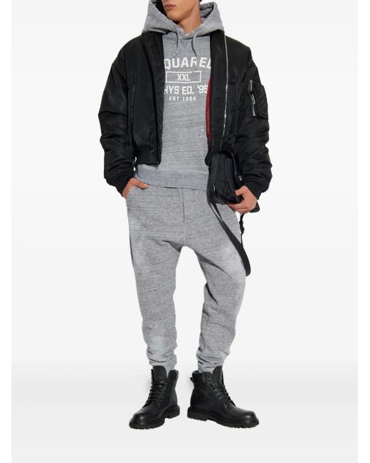 DSquared² Black Zip-Fastening Bomber Jacket for men