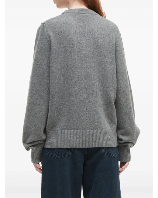 Ganni Gray Bunny Sweater