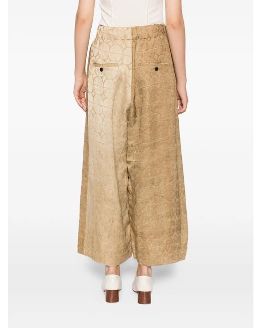 Uma Wang Natural Pantalon Texturé