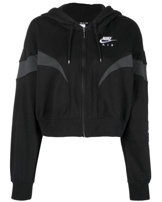 Nike Logo Drawstring Hoodie in Black | Lyst UK