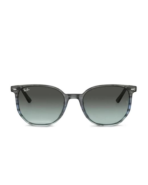 Ray-Ban Gray Elliot Square-Frame Sunglasses for men