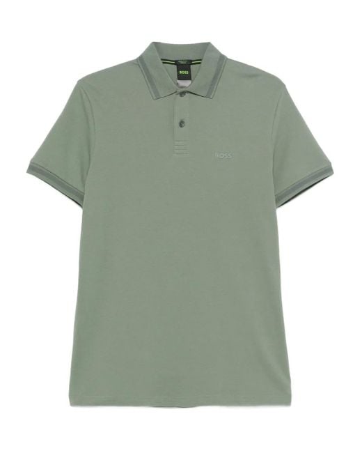Boss Poloshirt aus Baumwolle in Green für Herren