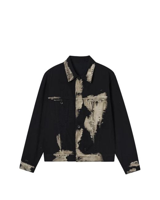 Y's Yohji Yamamoto Black Buttoned Collared Jacket