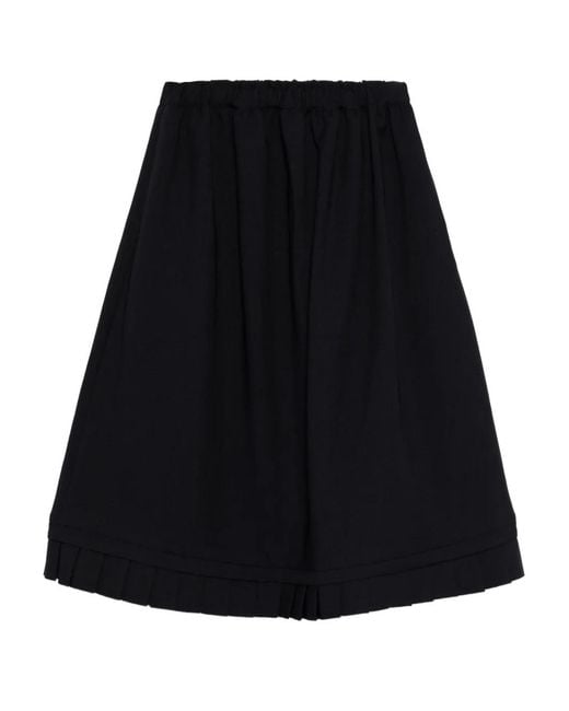 Comme des Garçons Black Pleated-Edge Skirt