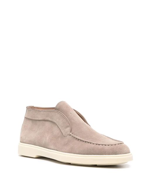 Santoni Pink Suede Boots