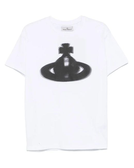 Vivienne Westwood Orb Classic T-Shirt in het White voor heren