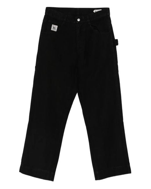 Bode Black Logo-Patch Jeans for men