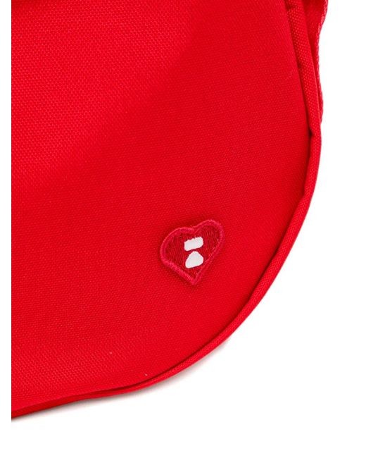 AAPE BY A BATHING AP Red Logo-Patch Shoulder Bag