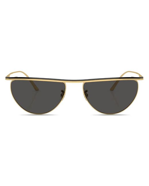 Oliver Peoples Black 1984C Round-Frame Sunglasses