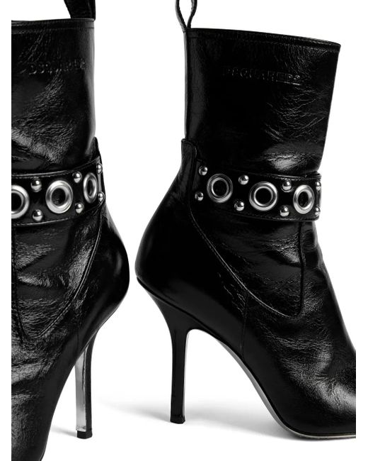 Botines Gothic con ojales DSquared² de color Black