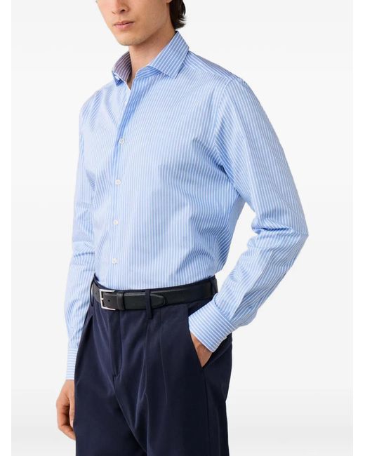 Hackett Blue Chemise À Rayures Larges for men