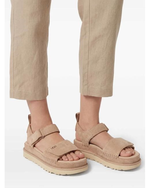 Ugg Natural Goldenstar Touch-Strap Sandals