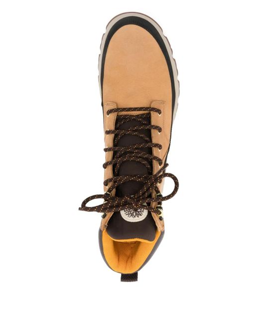 Stivali Da Trekking Greenstride Chunky Con Lacci di Timberland in Brown