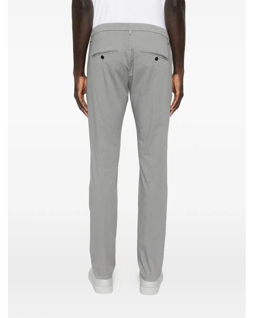 Dondup Gray Gaubert Slim Chino Jeans for men