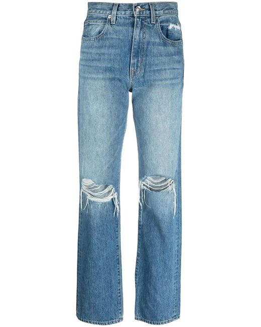 SLVRLAKE Denim Blue London Straight-Leg Jeans