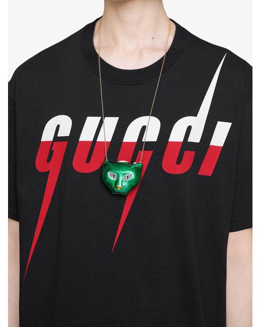 red and black gucci shirt