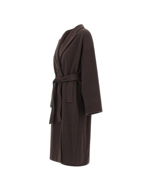 Marella Brown Saggio Double-Breasted Coat