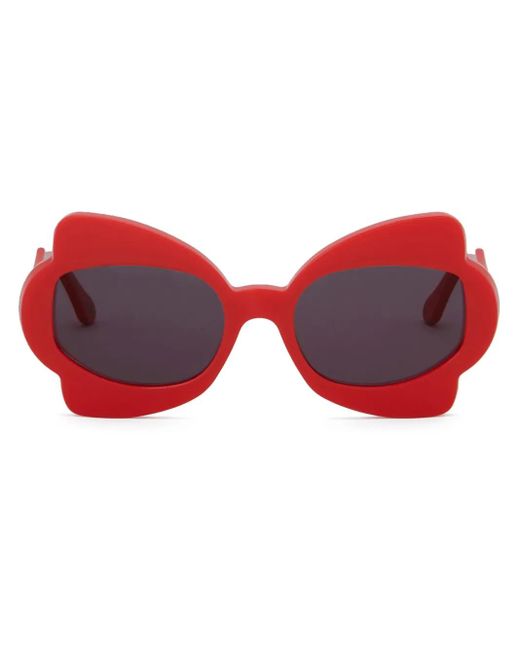 Marni Red Oversized-Frame Sunglasses