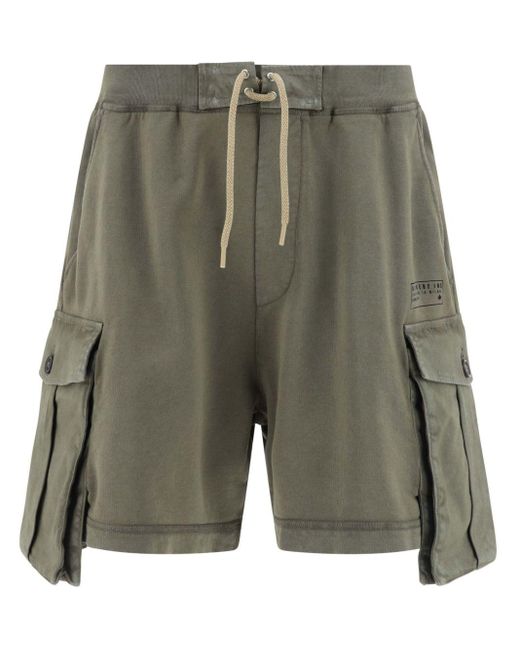 DSquared² Green Cotton Cargo Shorts for men