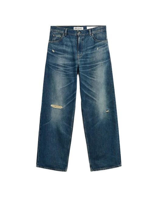 Our Legacy Blue Vast Cut Distressed Jeans for men