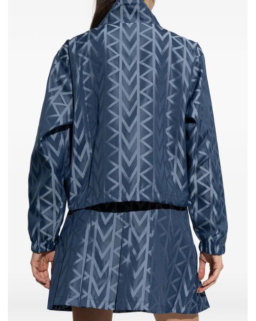 MICHAEL Michael Kors Blue Geometric-Pattern Zip Jacket