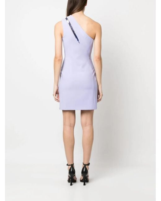 Vestido corto con lentejuelas Genny de color Purple