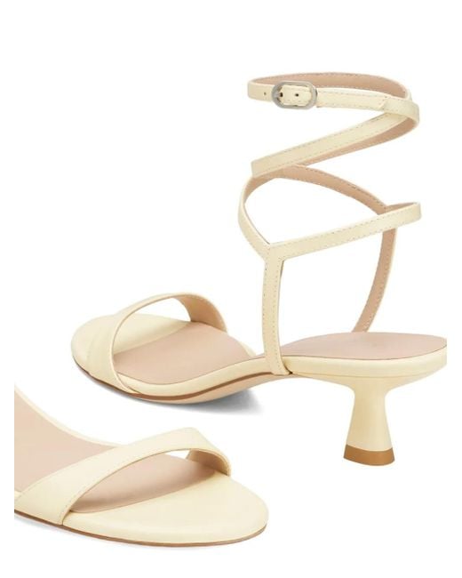 Stuart Weitzman Natural 50Mm Wraparound Sandals