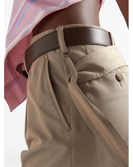 Prada Bermuda Shorts in het Natural