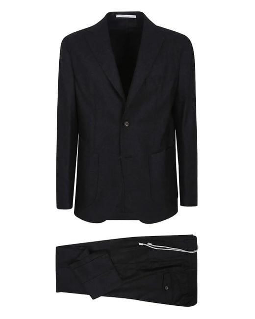 Completo Monopetto Con Coulisse di Eleventy in Black da Uomo