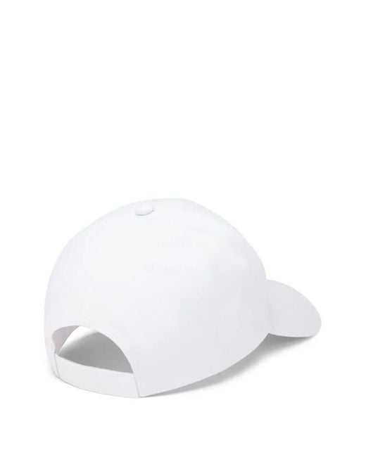 Philipp Plein White Logo-Plaque Baseball Cap