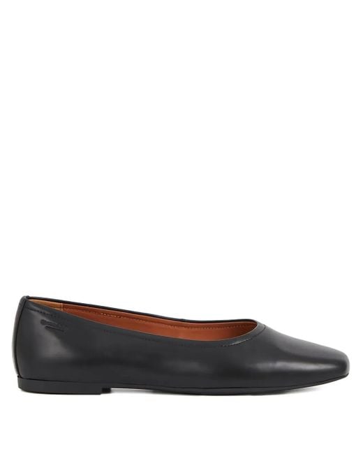 Vagabond Black Jolin Square-Toe Ballet Flats