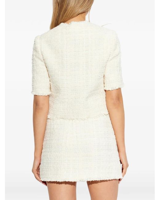 Versace White Button Short-Sleeve Jacket