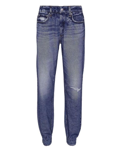 Jeans Miramar Jogger Con Effetto Vissuto di Rag & Bone in Blue
