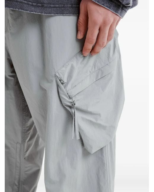 Izzue Gray Cargo-Pocket Trousers for men