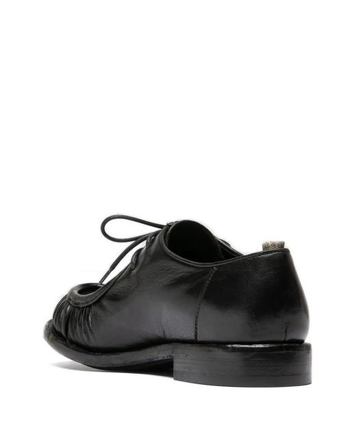 Officine Creative Black Rugged 010 Derby Shoes for men