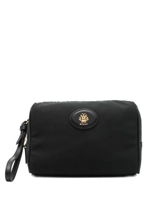 Bally Clutch mit Wappenapplikation in Black für Herren