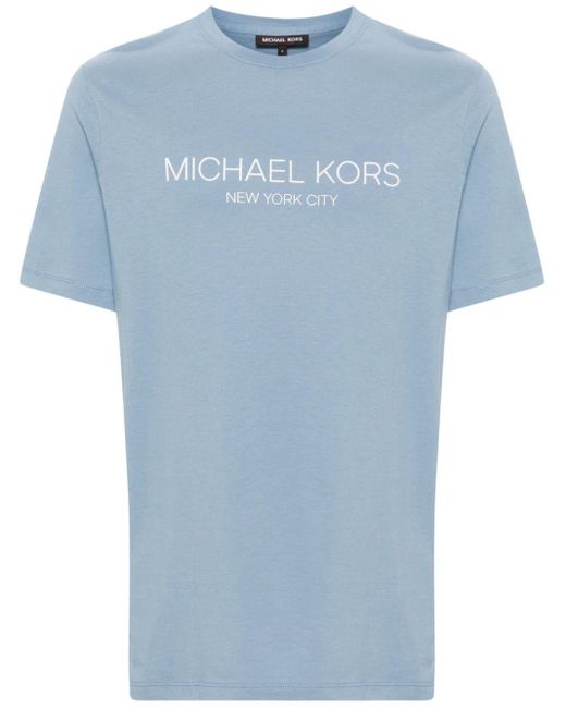 メンズ Michael Kors ロゴ Tシャツ Blue