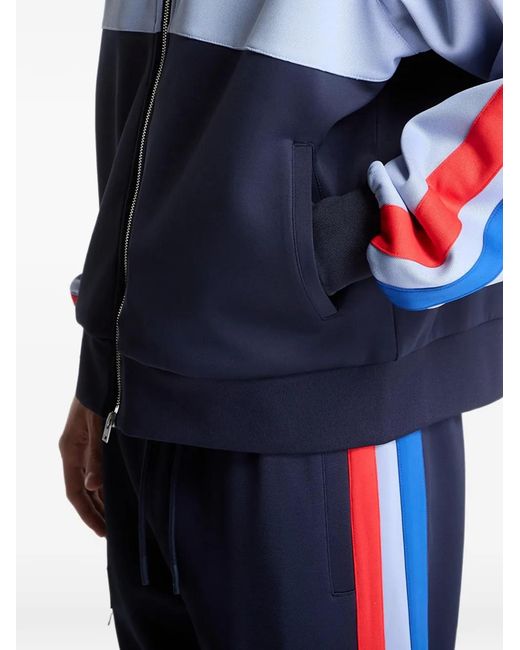 Pleasures Blue Forever Colour-Block Track Jacket for men