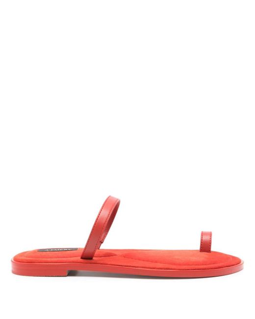 A.Emery Red Turi Leather Sandals