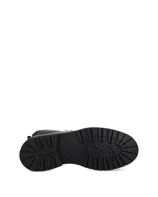 Fracap Black Lace-Up Boots