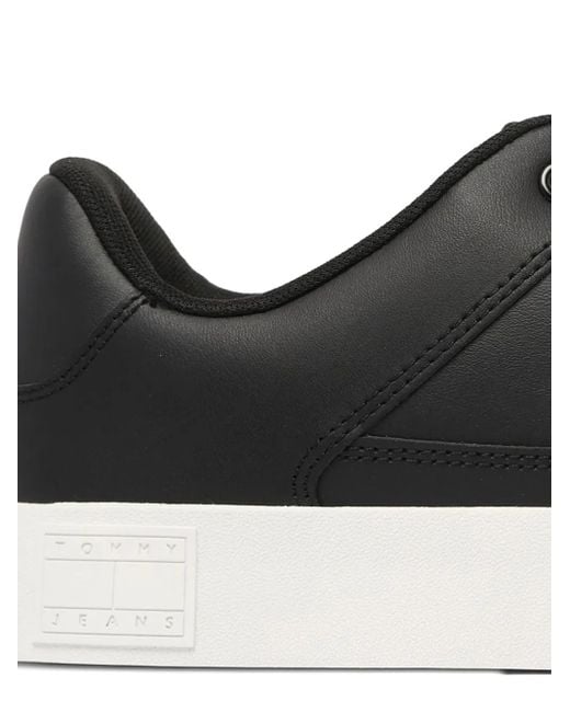 Tommy Hilfiger Black Cupsole Sneakers for men