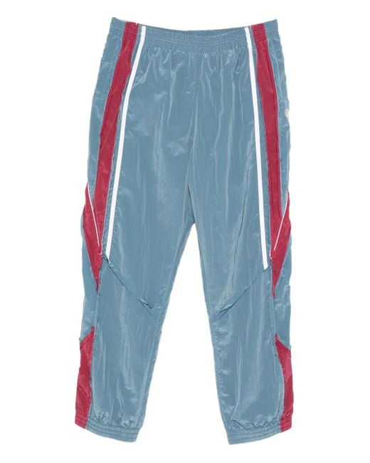 Martine Rose Blue Pantalon De Jogging À Détails Rayés for men