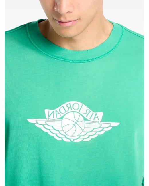 Nike Green Rare Air Cotton T-Shirt for men