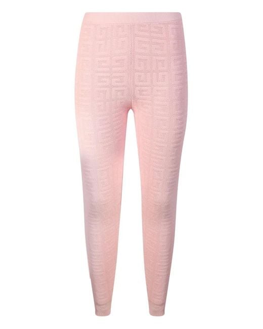Givenchy Pink Jacquard Leggings