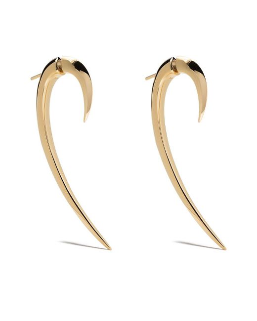 Shaun Leane White Large Hook Earrings