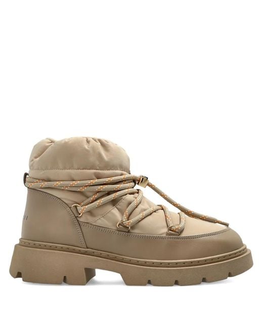 Inuikii Natural Padded Lace-Up Trainers