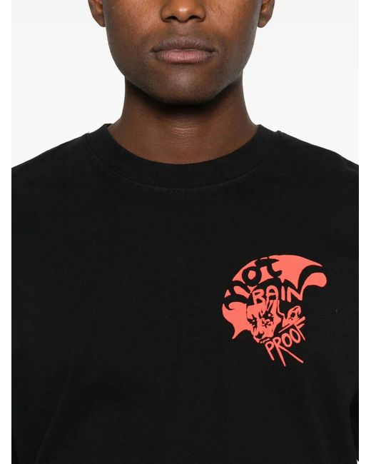 Notrainproof Black Graphic-Print Crew-Neck T-Shirt