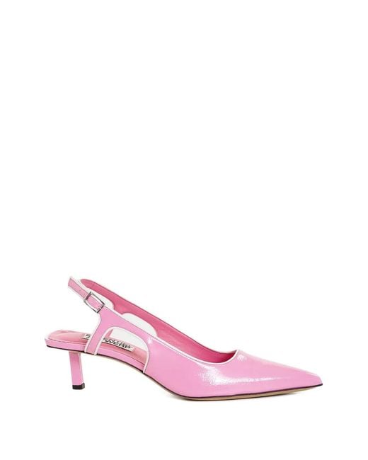 Essentiel Antwerp Pink Slingback Kitten-Heel Pumps