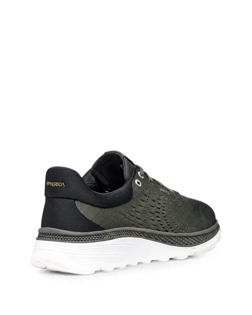 Geox Green Spherica Actif X1 Lace-Up Sneakers for men