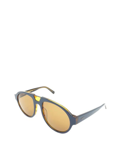 MCM Blue Tinted Pilot Sunglasses for men